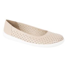 Olivier Barfota kvinnors minimalistiska ballerinas gled 1771pol openwork beige 3