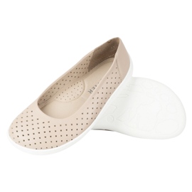 Olivier Barfota kvinnors minimalistiska ballerinas gled 1771pol openwork beige 6
