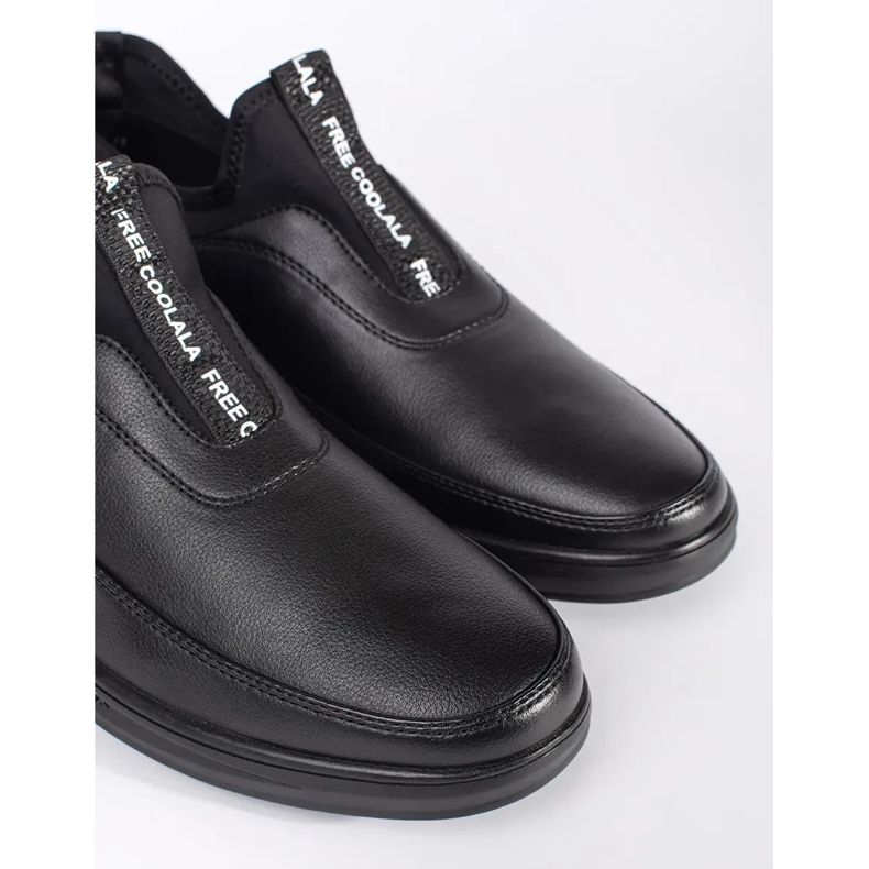 Jag gled i eko-läderskor svart 2