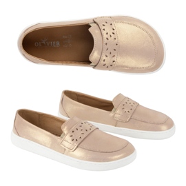 Olivier Kvinnors barfota Inga -loafers med en bred polsk rosa rosa 8