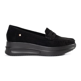 Goodin Suede Loafers på en tjock svart sula 1