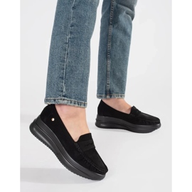 Goodin Suede Loafers på en tjock svart sula 5
