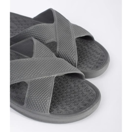 Grå mäns pool flip flops 5