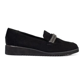 Goodin Svarta loafers i mocka 3