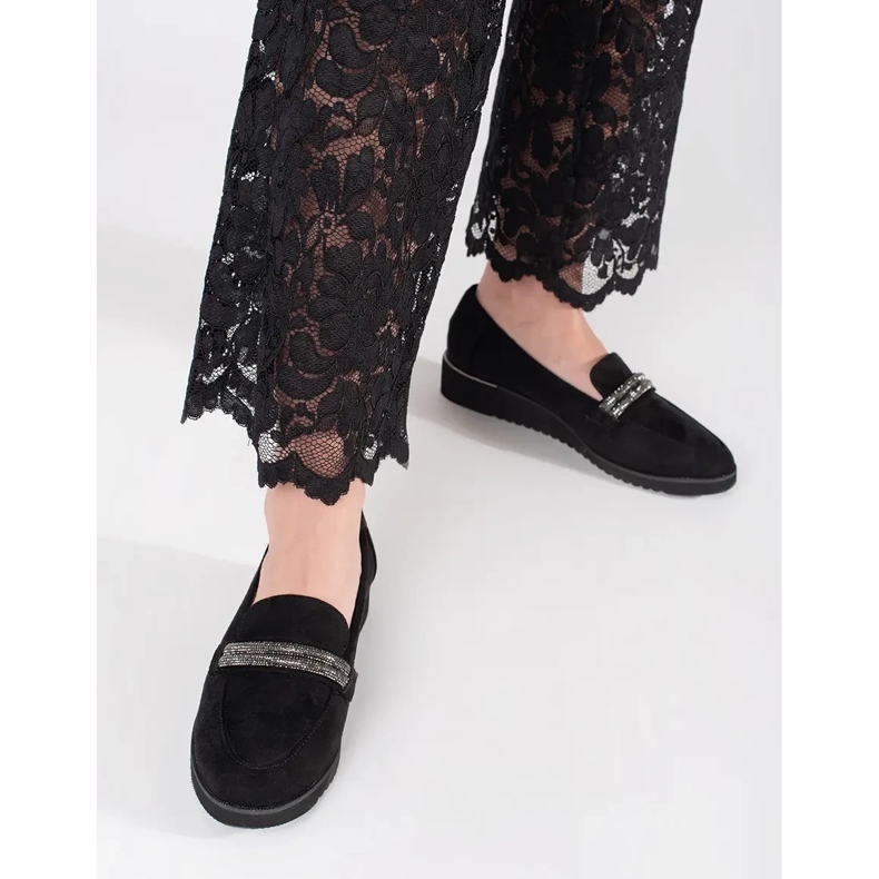 Goodin Svarta loafers i mocka 2