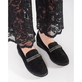 Goodin Svarta loafers i mocka 5