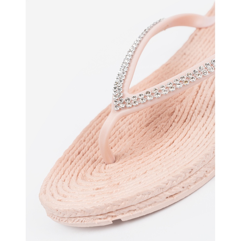 Seastar Ljusrosa flip -flops med zirkoner 1