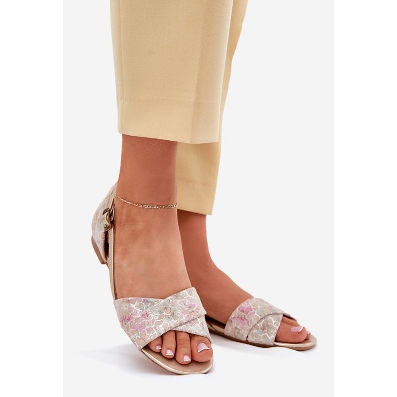 Maciejka platta sandaler 04614-22 beige 1