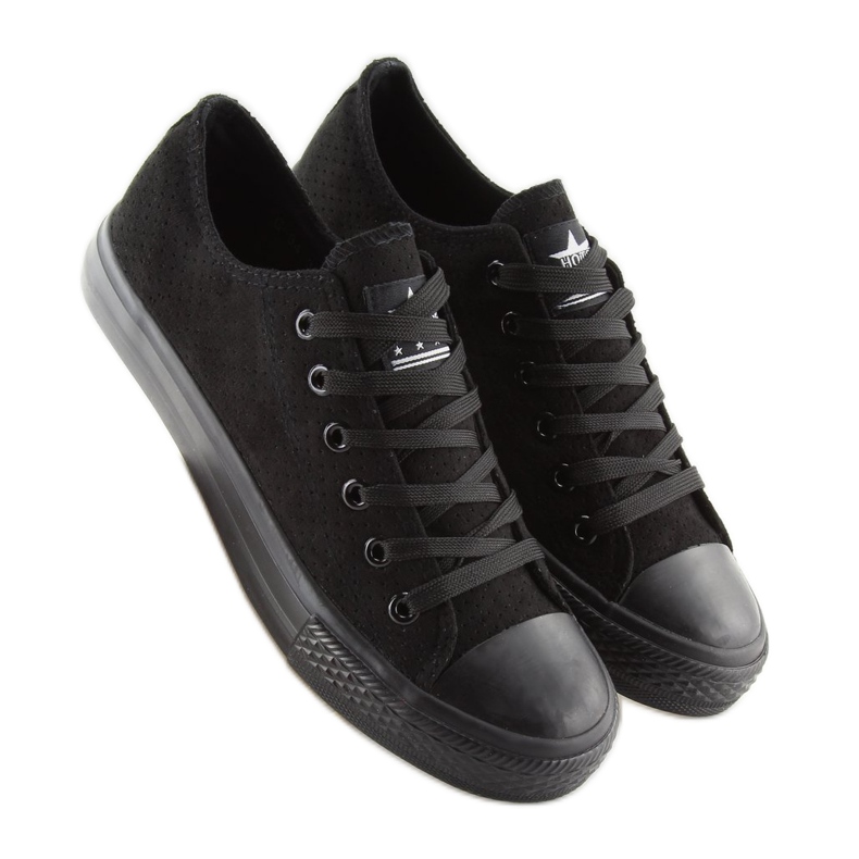 Svarta mockasneakers för kvinnor G-94 svarta 1