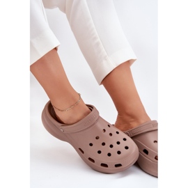 Big Star Women's Foam Flip flops på den massiva enda stora stjärnan RR274A121 Dark Beige 6
