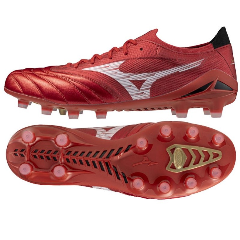 Mizuno Morelia Neo IV Beta Elite FG P1GA254260 fotbollsskor röd 1