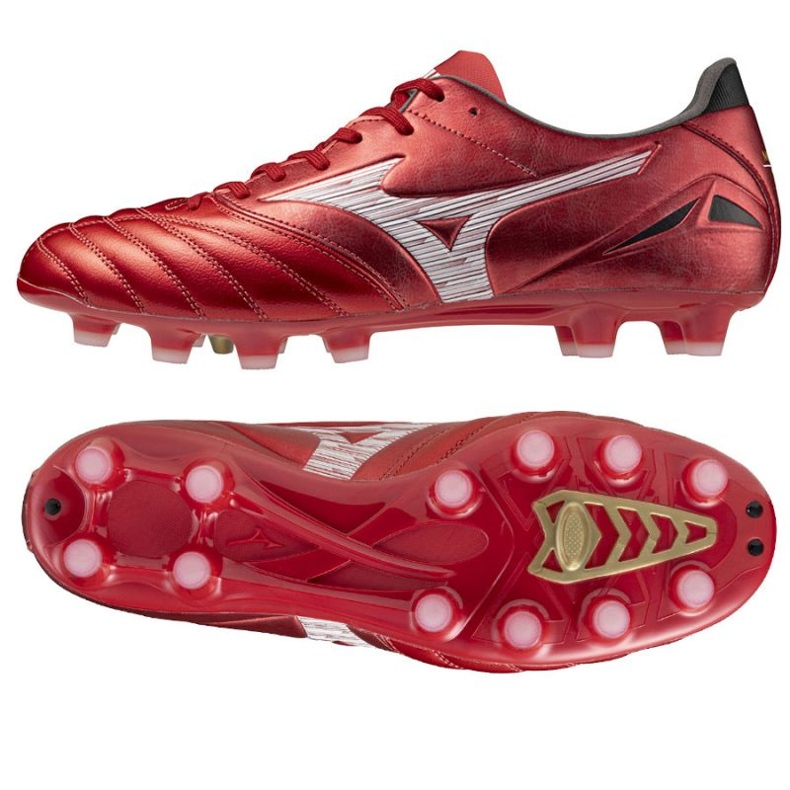 Mizuno Morelia Neo IV Pro FG P1GA253460 fotbollsskor röd 1