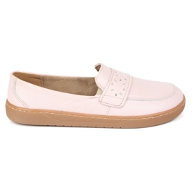 Olivier Kvinnors barfota Inga -loafers med en bred polsk rosa rosa 1