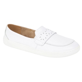 Olivier Kvinnors barfota Inga Loafers med en bred polsk vit front 1