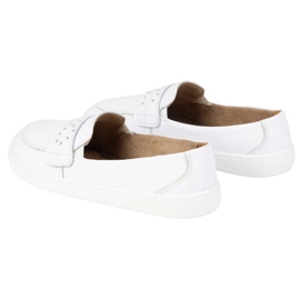 Olivier Kvinnors barfota Inga Loafers med en bred polsk vit front 5