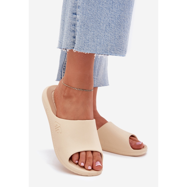 Kvinnors 4FM00FFFLIFI093A-83S Beige Women's Slippers 1