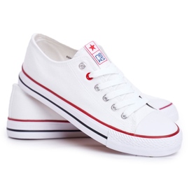 News Sneakers i tyg för kvinnor, vita 5