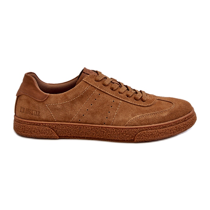 Sneakers i mocka för män Big Star NN174186 Camel beige 5