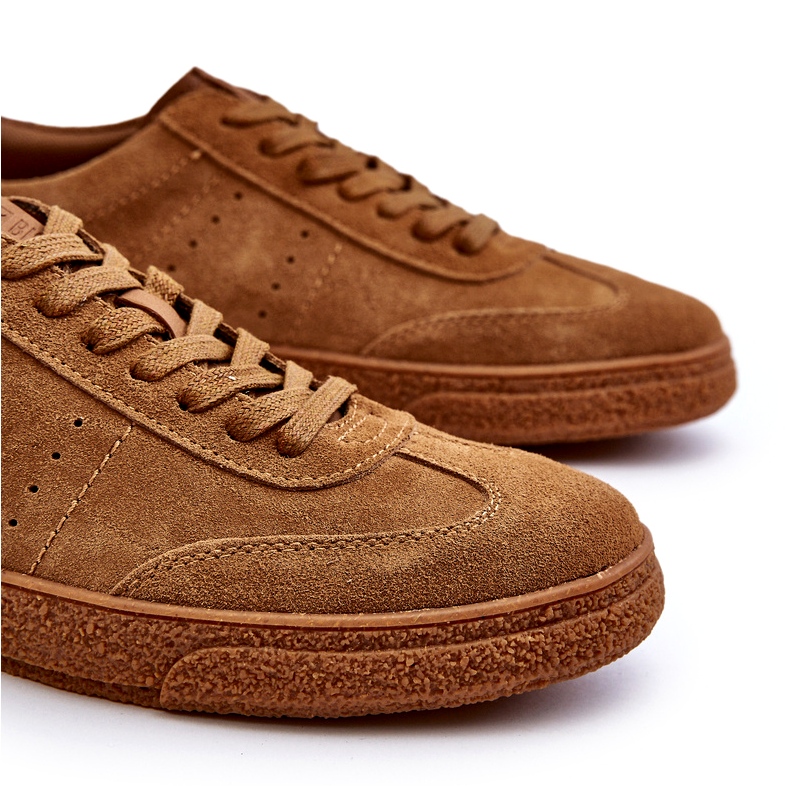 Sneakers i mocka för män Big Star NN174186 Camel beige 4