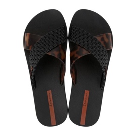 IPANEMA SLIDE SLIDA 27214 BC402 Black Leopard Flip -flops svart 2