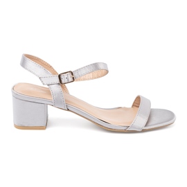 Shelvt Silver låghelade sandaler grå 3