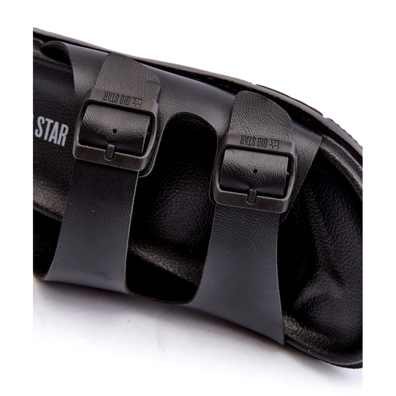 Lätt flip-flops för män med spännen Big Star NN174597 Svart 2