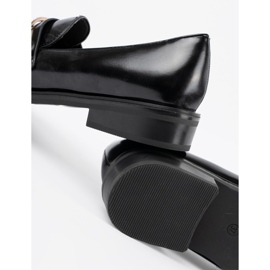 Seastar Svart lackerade loafers med pärlor 1