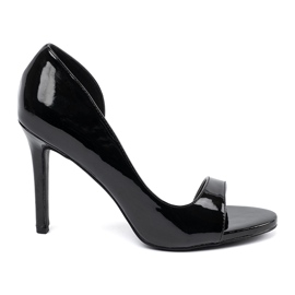 Goodin Målade pumpar med bara fingrar svarta fingrar 2