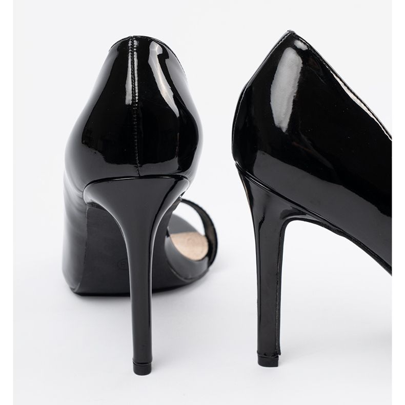 Goodin Målade pumpar med bara fingrar svarta fingrar 1