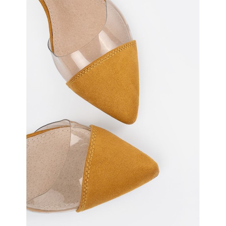 Goodin Senapssandaler med täckta fingrar gul 1