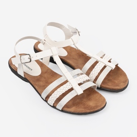 Goodin Vita kvinnosandaler med dekorerade ränder 2