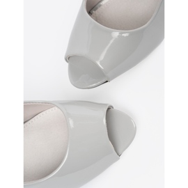 Goodin Grå målade höga klackar 1