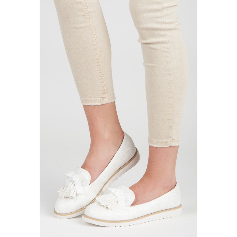 Vices Mockaherrar med fransar vit 2