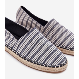 Mäns espadrilles med Braid Navy Blue blå 2