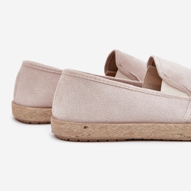 Espadrilles mäns sneakers med Eco Suede Beige 2