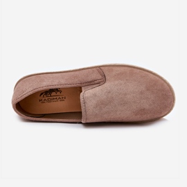 Espadrilles mäns sneakers med eko mocka mörk beige 1