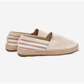 Mäns eko mocka espadrilles beige 2