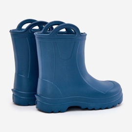 Barns galoshes av lemigo doggy 735 marinblå 2