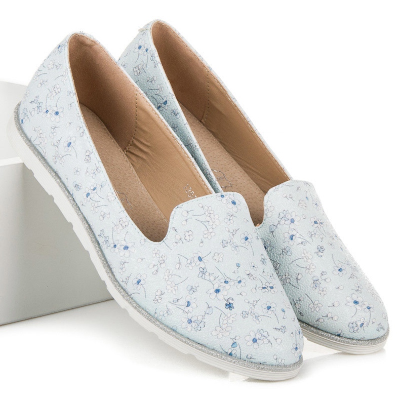 Vices Herrar med blommor blå 2