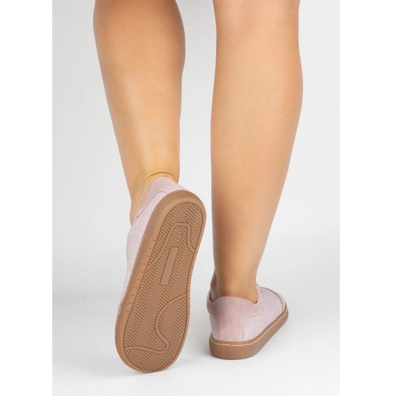 Barfota kvinnors läderskor olivier eliza rosa blommor 1