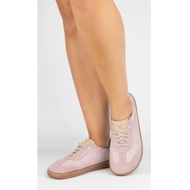 Barfota kvinnors läderskor olivier eliza rosa blommor 2