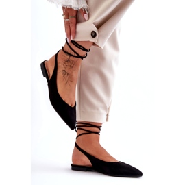 Kvinnors eko-tidiga svarta ballerinor 3