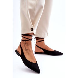 Kvinnors eko-tidiga svarta ballerinor 1