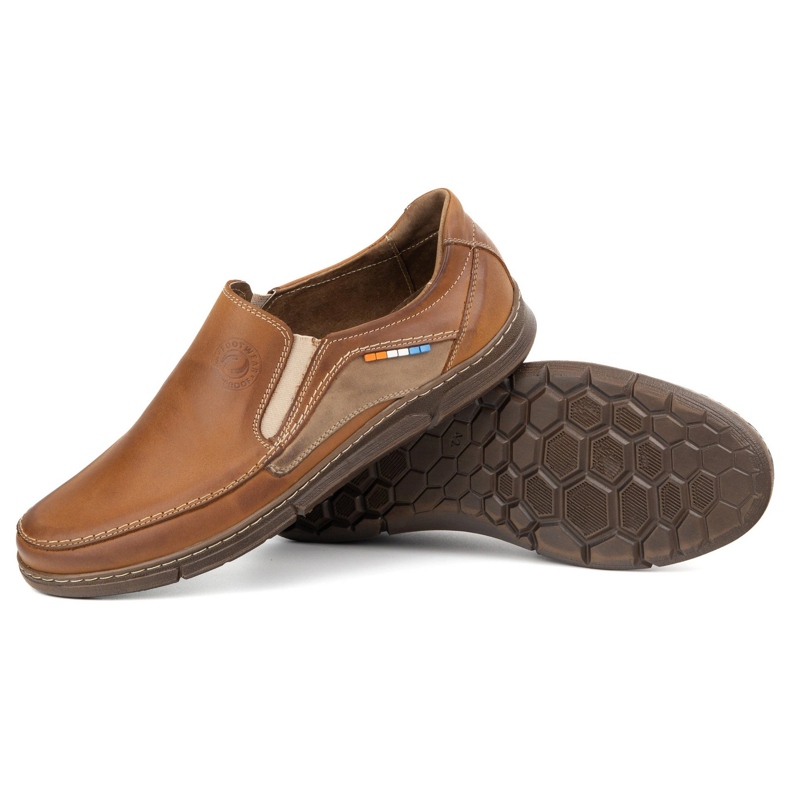 Olivier Slip-On 283GT Camel Brown Leather Moccasins Brown Brown brun 2