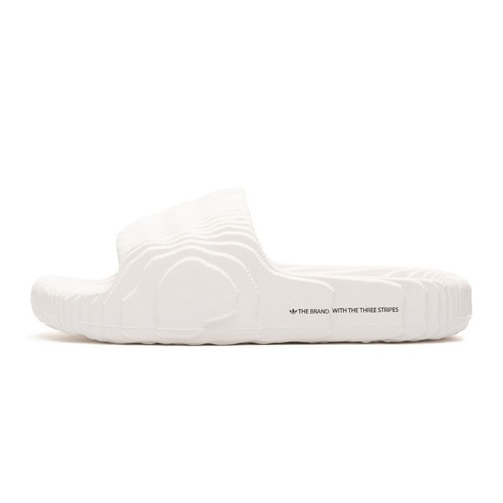Kvinnors/mäns flip -flops adidas adilelette 22 Crystal White med en bekväm profilerad vit sula (HQ4672) 1