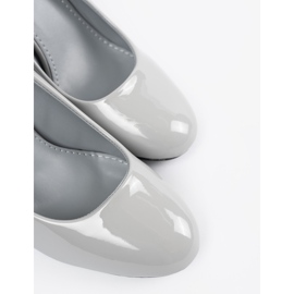 Seastar Ljusgrå lackerade pumpar 2