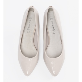 Goodin Ljusgrå lackerade kvinnors höga klackar 2