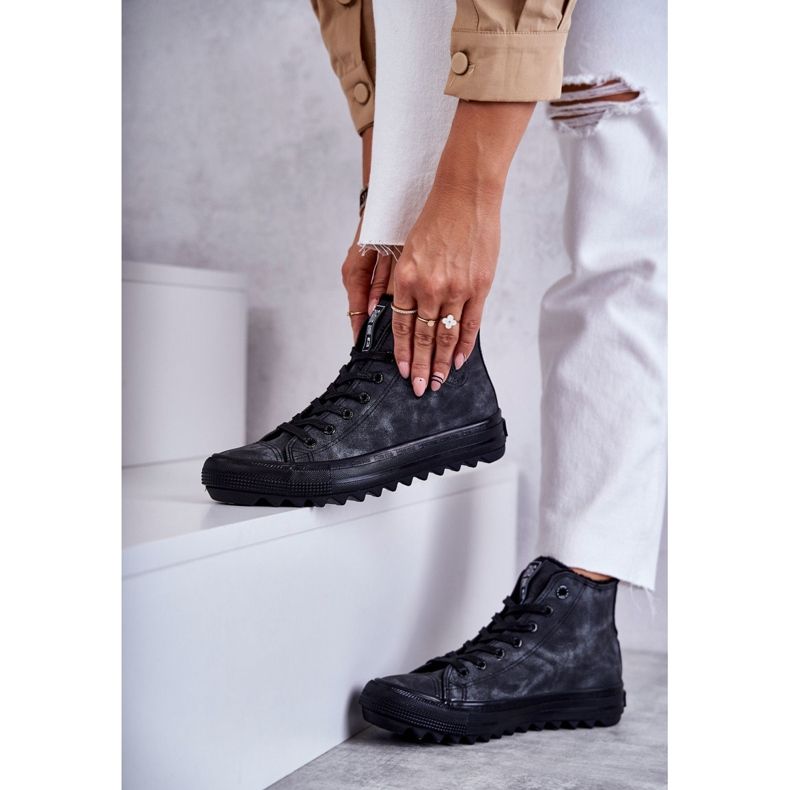 Women's Big Star Isolated Black GG274069 Sneakers grå 3