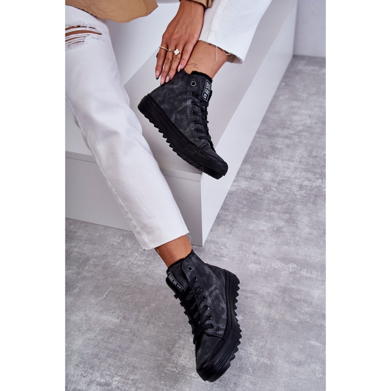 Women's Big Star Isolated Black GG274069 Sneakers grå 5