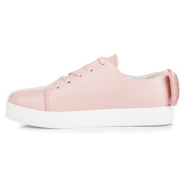 Vices Bundna Sneakers Med En Rosett rosa 1